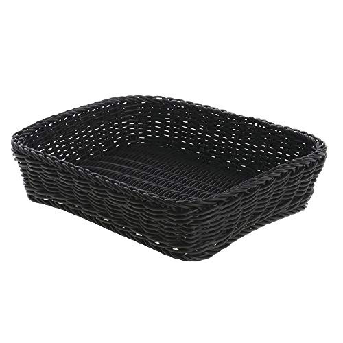 HUBERT Black Basket - 12 1/4inchL x 10 1/4inchW x 2 5/8inchD