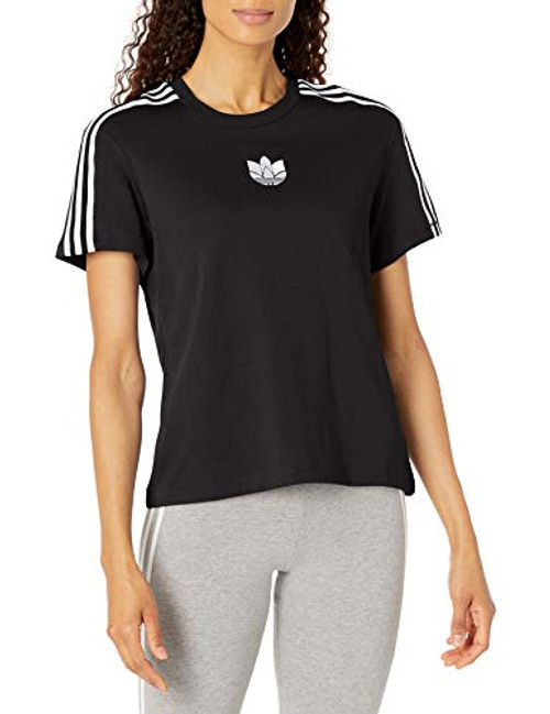 adidas Originals-womens-Loose Tee-Black-Medium adidas Originals-womens-Loose Tee-Black-Medium