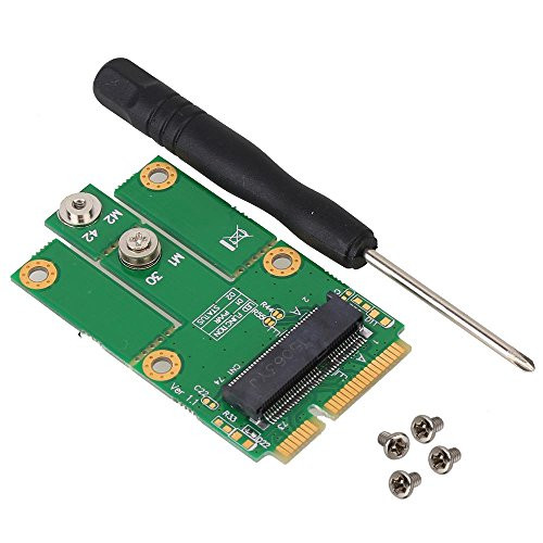 Tekit M.2 NGFF/Key E Card to mPCIe (PCIe+USB) Adapter Laptop Desktop mPCIe Slot