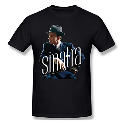 Frank Sinatra Classic Sinatra Comfortable Mans Tops Short Sleeve Tee Shirt?X-Large? Black