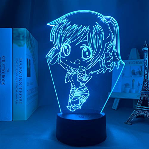 Z-LAN 3D Night Light Anime Merch Attack On Titan 3D Lamp Sasha Braus Chibi Light for Bedroom Decor Kids Gift Attack On Titan LED Night Light Sasha Braus -Color - 16 Color with Remote- Z-LAN 3D Night Light Anime Merch Attack On Titan 3D Lamp Sasha Braus Chibi Light for Bedroom Decor Kids Gift Attack On Titan LED Night Light Sasha Braus -Color - 16 Color with Remote-