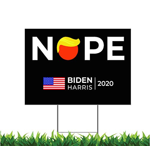 Debbie's Designs 2 Sided Nope Vote Biden Funny Political Orange Monster 12x18-inch Yard Sign -Outdoor- Weatherproof Corrugated Plastic- Metal Stake Included Debbie's Designs 2 Sided Nope Vote Biden Funny Political Orange Monster 12x18-inch Yard Sign -Outdoor- Weatherproof Corrugated Plastic- Metal Stake Included