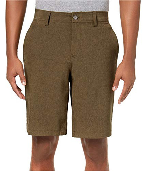 32 DEGREES Mens Stretch Casual Chino Shorts- Green- 32