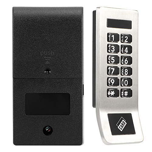 Digital Keypad Code Lock- Electronic Cabinet Lock Coded Locker- Home Security RFID Password Lock Touch Door Lock for Sauna Wardrobe File Cabinet