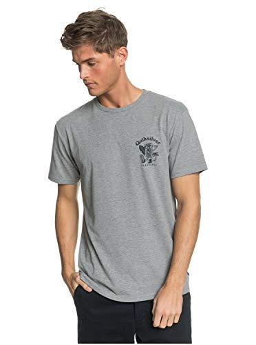 Quiksilver Men's Walking Backwards TEE- Medium Grey Heather- L