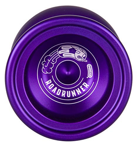Duncan Toys Roadrunner Yo-Yo- Unresponsive Expert Level Yo-Yo- Concave Bearing and Aluminum Body- Purple