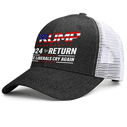 Trump 2024 Make Liberals Cry Again Caps Men Adult Soft Dad Hat Vintage Mesh Hat Trump 2024 Make Liberals Cry Again Caps Men Adult Soft Dad Hat Vintage Mesh Hat
