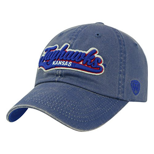Top of the World Kansas Jayhawks Tow Vintage Blue Park Style Adj. Slouch Relax Hat Cap Top of the World Kansas Jayhawks Tow Vintage Blue Park Style Adj. Slouch Relax Hat Cap