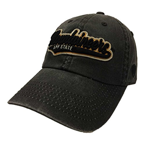 Top of the World Appalachian State Mountaineers Tow Vintage Black Park Style Adj. Slouch Hat Cap Top of the World Appalachian State Mountaineers Tow Vintage Black Park Style Adj. Slouch Hat Cap