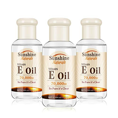 Naturals Vitamin E Oil 2.50 oz - 70-000 IU - Organic Skin Moisturizer For Face Body Hair and Nails - Reduce Appearance of Scars- Wrinkles- Dark Spots - Unscented- Vegan- Cruelty-Free Naturals Vitamin E Oil 2.50 oz - 70-000 IU - Organic Skin Moisturizer For Face Body Hair and Nails - Reduce Appearance of Scars- Wrinkles- Dark Spots - Unscented- Vegan- Cruelty-Free