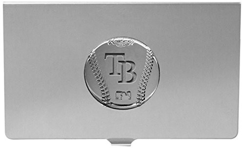 MLB Tampa Bay Rays Engraved Business Card Holder
