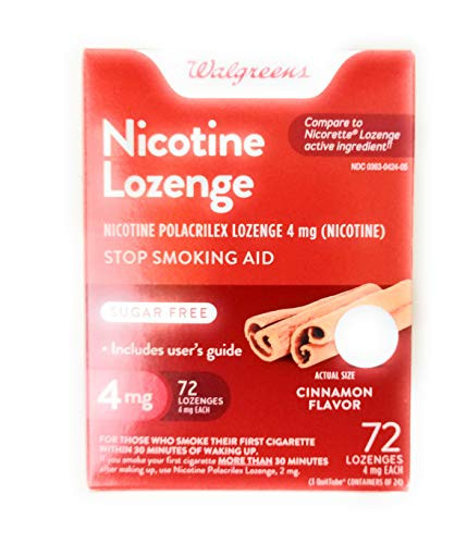 Walgreens Nicotine Lozenge- 4 mg- Cinnamon- 72 ea by Walgreens