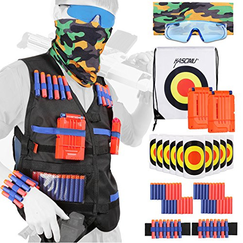 KASCIMU Tactical Vest Kit for Nerf Guns N-Strike Elite Series - Best Nerf Gun Accessories