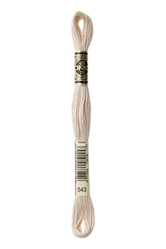 Bulk Buy: DMC Thread Six Strand Embroidery Cotton 8.7 Yards Ultra Very Light Beige Brown 117-543 (12-Pack)