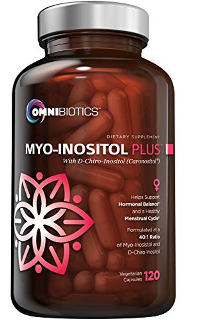 Myo-Inositol Plus and D-Chiro-Inositol | PCOS Supplement | Helps Promote Hormone Balance and Support Ovarian Function | Natural Fertility Supplements -120 Capsules- Myo-Inositol Plus and D-Chiro-Inositol | PCOS Supplement | Helps Promote Hormone Balance and Support Ovarian Function | Natural Fertility Supplements -120 Capsules-