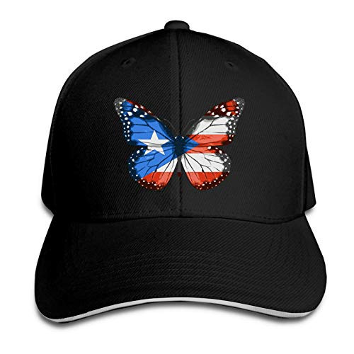 Puerto Rico Flag Pr Puerto Rican Boricua Unisex Baseball Cap Trendy Adjustable Dad Baseball Hats Black
