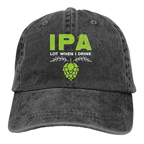 IPA-Lot When I Hats Adjustable Baseball Cap Unisex Washable Cotton Dad Hat Trucker Cap. Black IPA-Lot When I Hats Adjustable Baseball Cap Unisex Washable Cotton Dad Hat Trucker Cap. Black