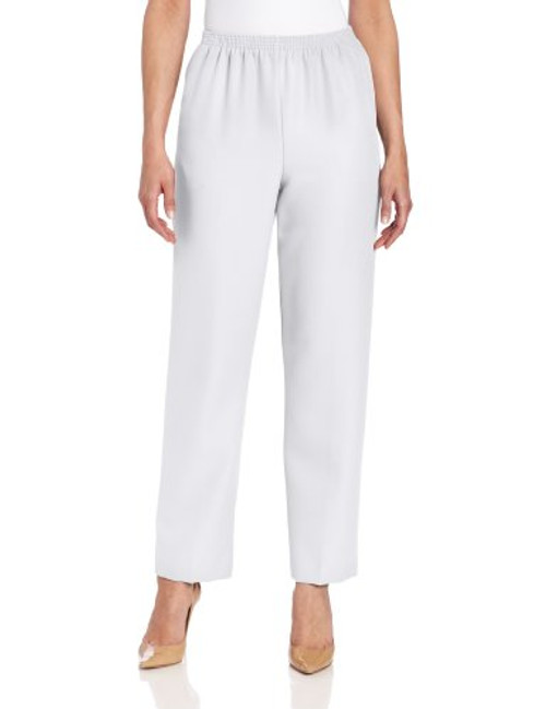 Alfred Dunner Women's Medium Pant-White-16