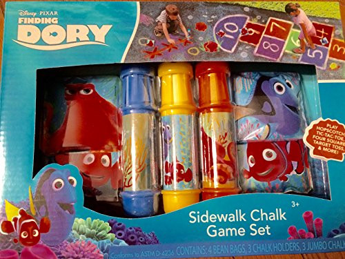 Disney Finding Dory Sidewalk Chalk Game Set