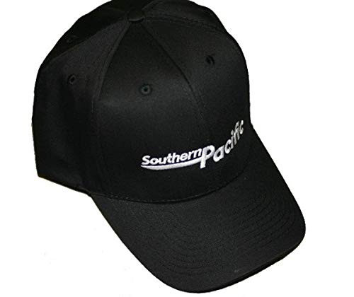 Daylight Sales Southern Pacific Speed Lettering Logo Embroidered Hat -hat76- Black