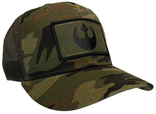 Star Wars Rebel Hat Camo MESH BACK TRUCKER OD Emblem