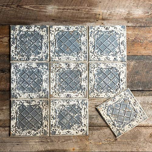 Park Hill Collection Decorative Tin Ceiling Tile - Antique Cream Color