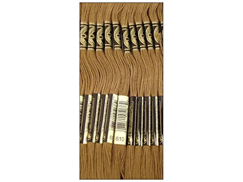 Bulk Buy: DMC Thread Six Strand Embroidery Cotton 8.7 Yards Dark Drab Brown 117-610 (12-Pack)