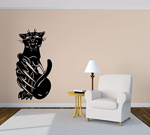 Wall Vinyl Sticker Black Panther Cat Predator Animal Wild Jungle Car Mural Decal Art Decor LP3231 Wall Vinyl Sticker Black Panther Cat Predator Animal Wild Jungle Car Mural Decal Art Decor LP3231