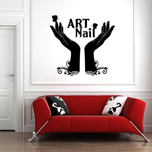 Nail Art Beauty Salon Hands Wall Vinyl Sticker Car Mural Decal Art Decor LP6006
