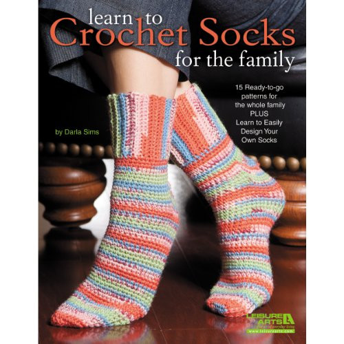 Leisure Arts Learn to Crochet Socks for The Family Book