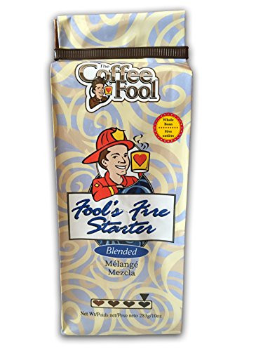 The Coffee Fool Fool's Fire Starter Whole Bean Coffee, 10 Ounce