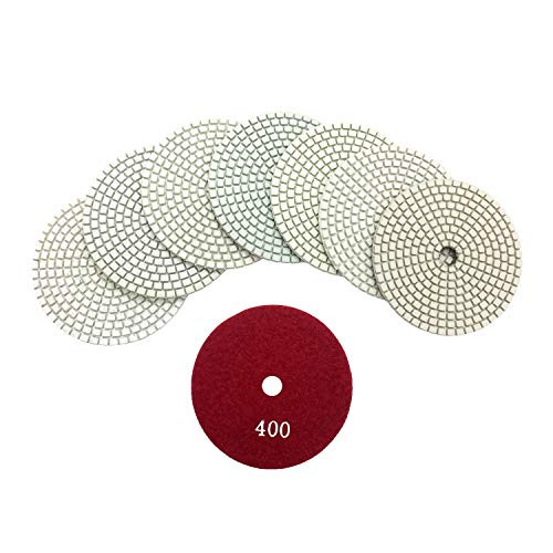 WEIERSHENG White Diamond Polishing Pad 4 Inch Wet Polish Pad for Granite Marble Concrete 7 PCS Grit 50-3000# (7, 4 INCH) WEIERSHENG White Diamond Polishing Pad 4 Inch Wet Polish Pad for Granite Marble Concrete 7 PCS Grit 50-3000# (7, 4 INCH)