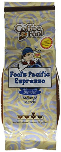 The Coffee Fool Fool's Pacific Espresso, Coarse Grind, 10 Ounce