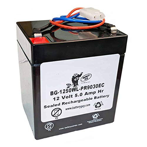 BatteryGuy Battery BG-1250F1-12V 5.0AH Sealed Lead SLA Battery -Rechargeable-