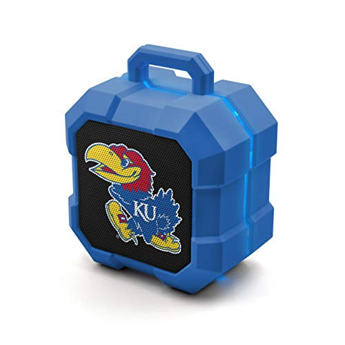 NCAA Kansas Jayhawks Shockbox LED Wireless Bluetooth Speaker- Team Color