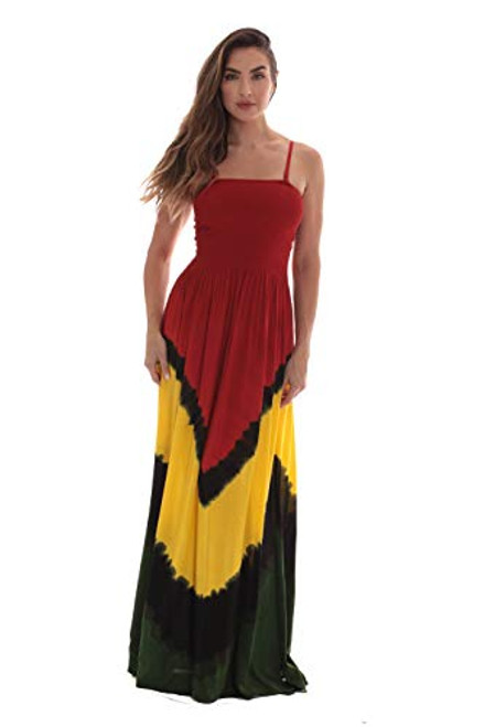 Riviera Sun Rasta Long Smocking Dresses for Women 21932B-M