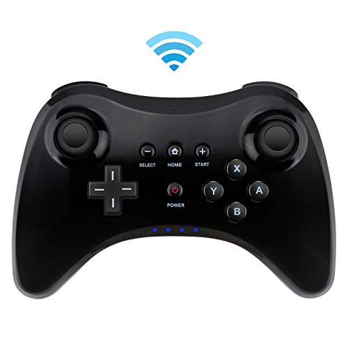 Controller for Wii U- Bigaint Wireless Pro Controller Bluetooth Gamepad Connected to Wii U Console Dual Analog Joystick-Black