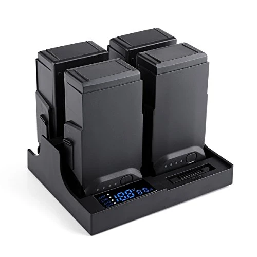 Rcharlance- Mavic Air Charger Hub 4 in 1 Rapid Mavic Air Battery Charger Multi Intelligent Charging Hub for DJI Mavic Air Drone Accessories With Charge Indicator LCD Display