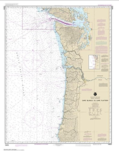 NOAA Chart 18003-Cape Blanco to Cape Flattery - Water-Resistant - by East View Geospatial
