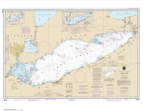 NOAA Chart 14820-Lake Erie - Water-Resistant - by East View Geospatial
