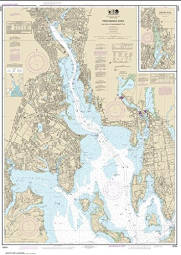 NOAA Chart 13224-Providence River and Head of Narragansett Bay - Water-Resistant - by East View Geospatial