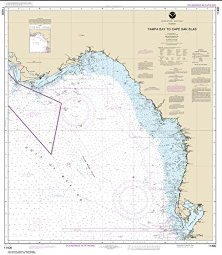 NOAA Chart 11400-Tampa Bay to Cape San Blas - Water-Resistant - by East View Geospatial