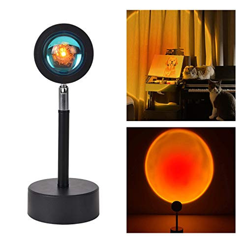 Sunset Lamp Projection LED Light- 180 Dgree Rotation Sunset Projector Lamp Romantic Rainbow Projector Led Night Light for Bedroom Home Decor and All Party -Sunset- Sunset Lamp Projection LED Light- 180 Dgree Rotation Sunset Projector Lamp Romantic Rainbow Projector Led Night Light for Bedroom Home Decor and All Party -Sunset-