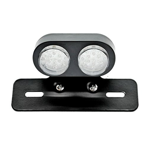 Krator Custom License Plate Tag Taillight Turn Signals Compatible with Honda Helix Ruckus Reflex Elite Silver Wing