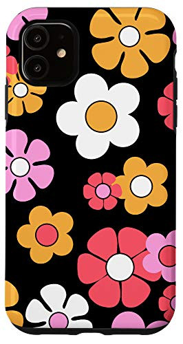 iPhone 11 Hippie Psychedelic Flower Power 60's 70's Groovy Boho Daisy Case