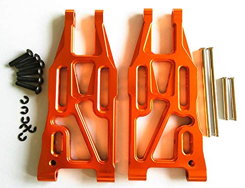 CrazyRacer for 1/10 Bullet MT/ST 3.0 Flux 101213 Upgrade Parts Aluminum Front Suspension Arm - 1PR Set Orange