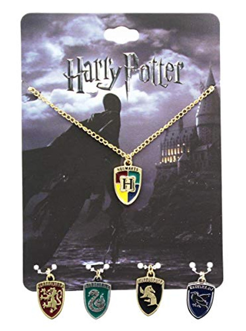Harry Potter Hogwarts Houses Crest Necklace Harry Potter Hogwarts Houses Crest Necklace