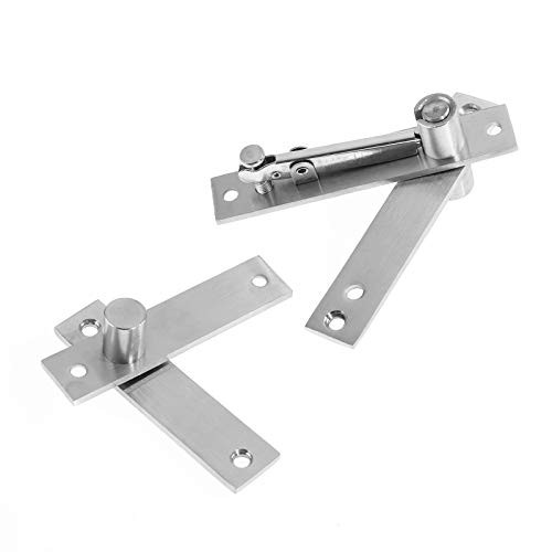 Dyna-Living Door Hinges 2pcs Hidden Door Pivot Hinge Heavy Duty Hinges for Door- 360 Degree Shaft 304 Stainless Steel Pivot Hinge System