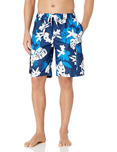 Kanu Surf Men's Echelon Swim Trunks -Regular  and  Extended Sizes-- Voyage Navy- 3X