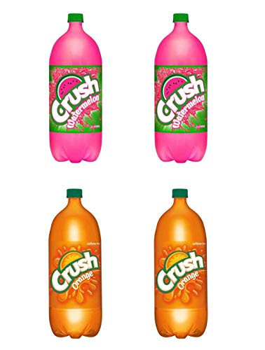 LUV BOX-Variety Crush pack - 2L - Pack of 4- Watermelon- Orange